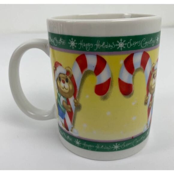 Rare Bears with Candy Canes Holiday Christmas Coffee Mug - Picture 6 of 8